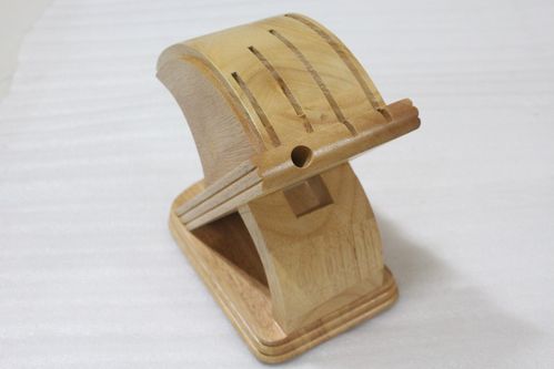  日用百货 厨具 刀架 专业生产现货销售 橡胶木木质刀架 厨房 木